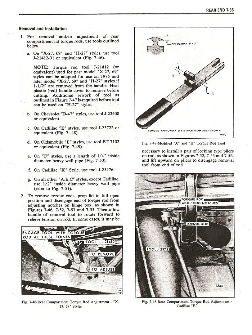 Trunk Tension Rod Installation Advice 68 Team Chevelle